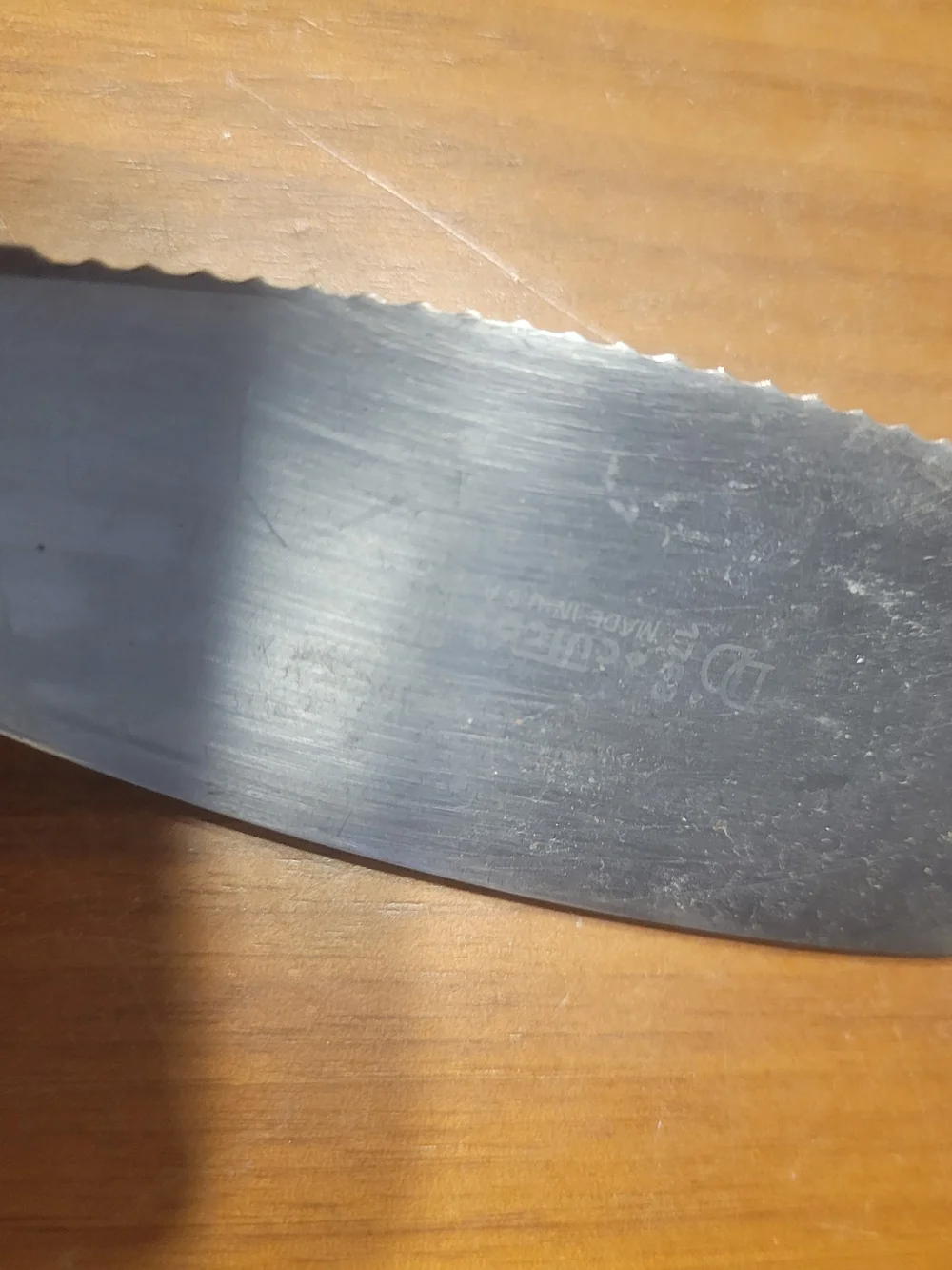 Cutco Black and Silver Stainless Spatula Knife